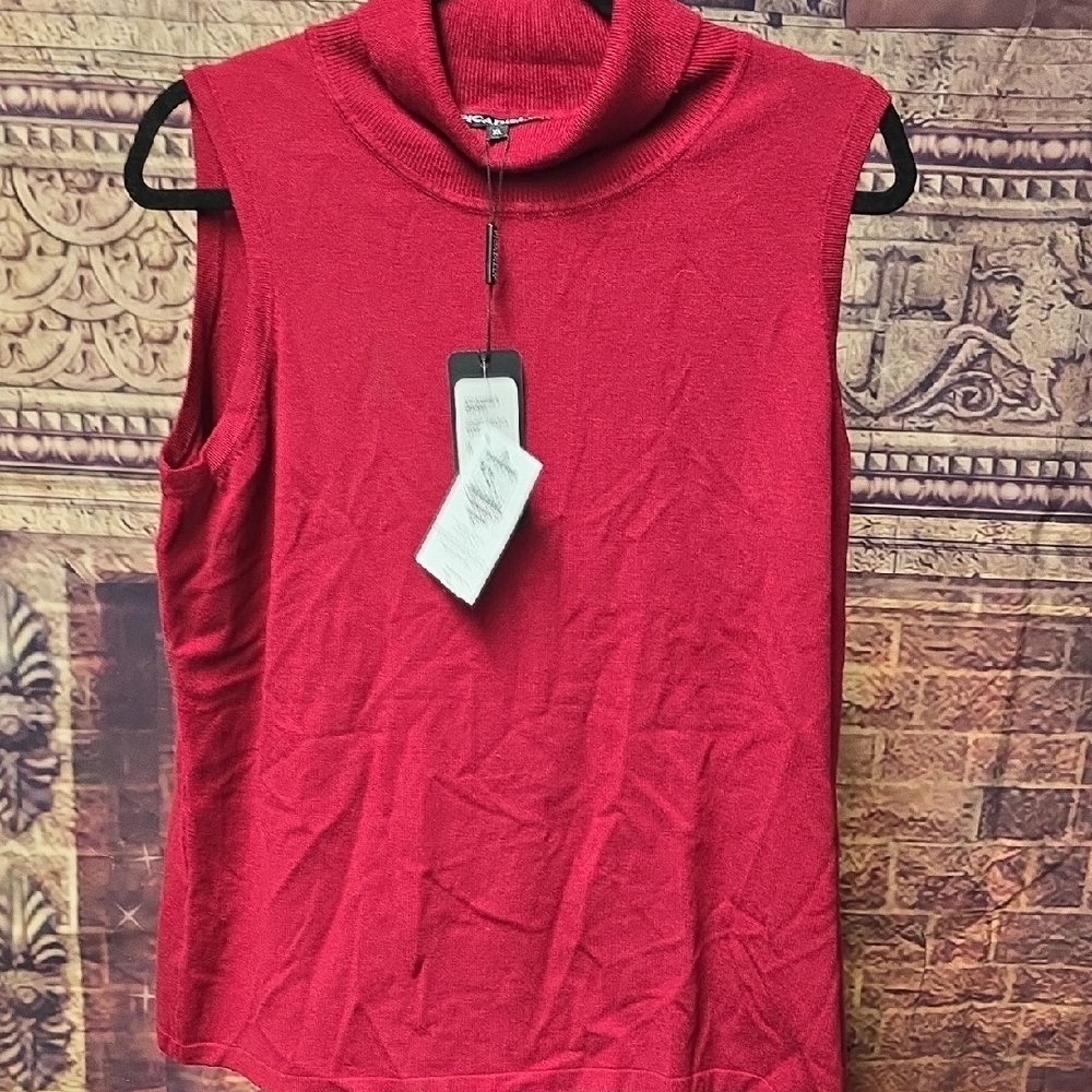 Picadilly Fashion Red Sleeveless Top
